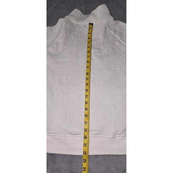 Peloton White Pullover Side Zip Sweatshirt Size Large - Picture 10 of 14
